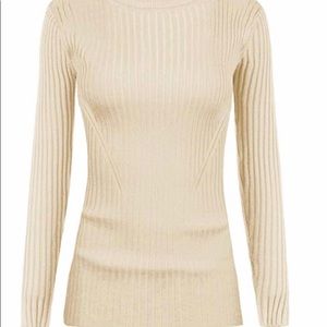 Bodycon Ribbed Turtleneck Sweater S *2 for $12*